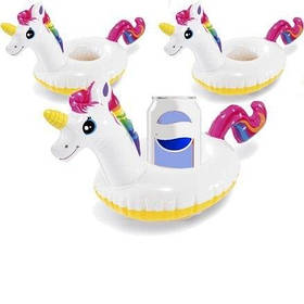 Підстаканник, що плаває Intex 57506-3 «Єдиноріг», 41 х 20 см, 3 шт