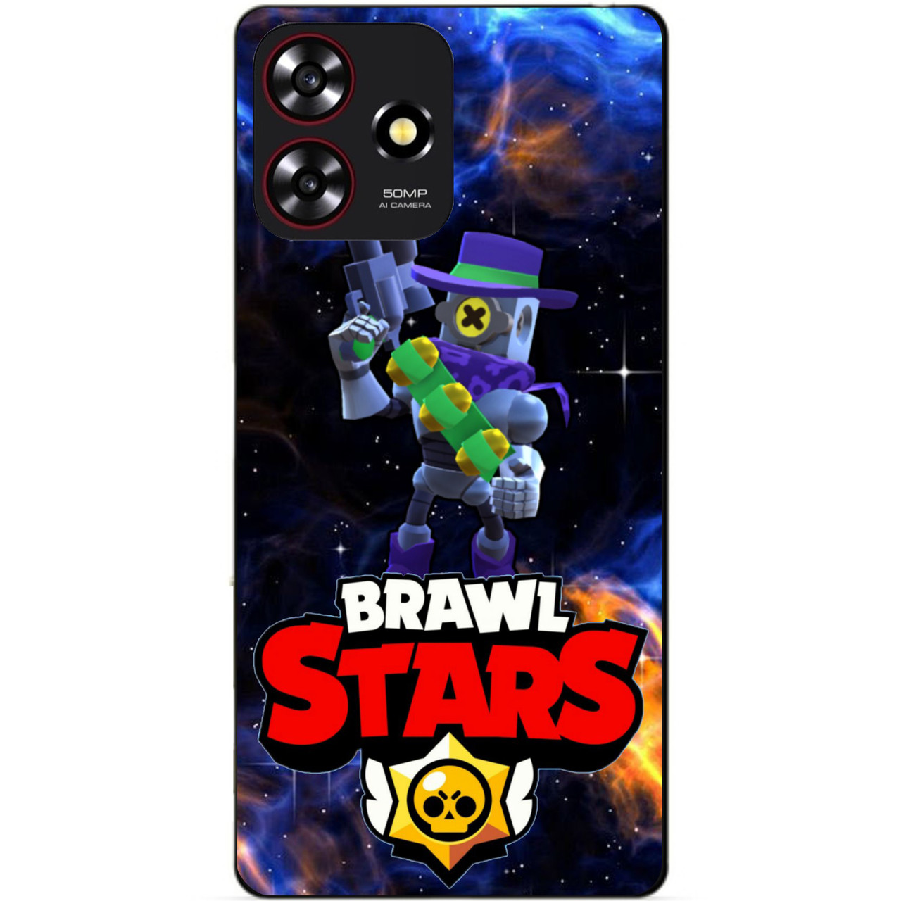 Силіконовий бампер чохол для ZTE Blade A73 з Героєм Космічний Бравл Ріко