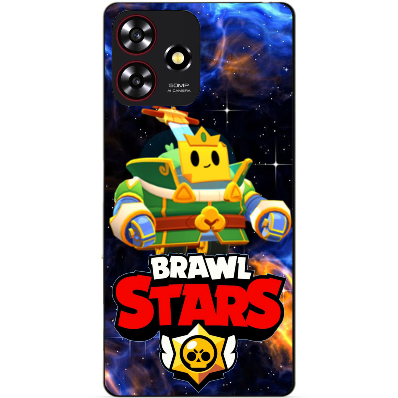 Силіконовий бампер чохол для ZTE Blade A73 з Героєм Космічний Бравл Спраут