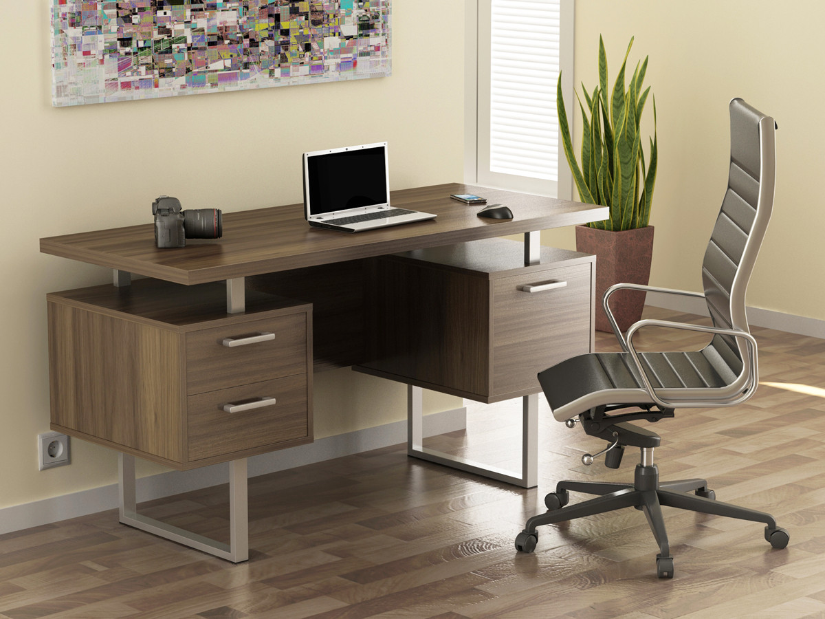 Стіл IdealMebel L-81 NEW, письмовий стіл loft з ящиками, комп'ютерний стіл loft, стіл в офіс, будинок, фото 1