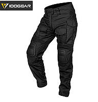 Бойові штани IDOGEAR G3 Combat Pants Black з наколінниками