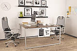Стіл подвійний IdealMebel Q-140, письмовий стіл loft з ящиками, комп'ютерний стіл loft, стіл в офіс, будинок, фото 4