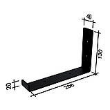 Настінна полиця IdealMebel J-100-16, навісна полиця, книжкова полиця loft, декоративна полиця в кімнату, будинок., фото 5