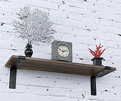 Настінна полиця IdealMebel Z-68-16, навісна полиця, книжкова полиця loft, декоративна полиця в кімнату, будинок.