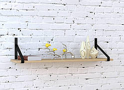 Настінна полиця IdealMebel PL3-92-16, навісна полиця, книжкова полиця loft, декоративна полиця в кімнату, будинок.