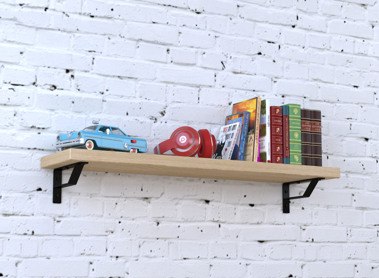 Настінна полиця IdealMebel PL6-92-32, навісна полиця, книжкова полиця loft, декоративна полиця в кімнату, будинок., фото 1