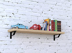 Настінна полиця IdealMebel PL6-92-32, навісна полиця, книжкова полиця loft, декоративна полиця в кімнату, будинок.