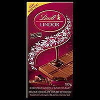 LINDT Lindor Double Chocolade 100g. (Подвійний шоколад з кремовою оболонкою з молочного шоколаду