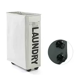 Кошик для білизни тканинний з ручками Rolling Bag AND243 Білий