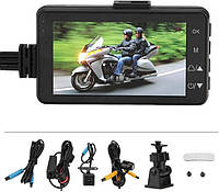 Комплект видеорегистратора для мотоцикла с монитором та двумя камерами 1080P/720P Leshp SE300