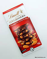 LINDT Les Grandes 31% Mandel-Fleur De Sel (Чорний шоколад з мигдалем і морською сіллю)