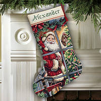 Набор для вышивания 08778 "Candy Cane Santa Stocking" DIMENSIONS