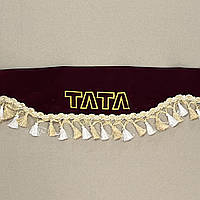 Комплект штор ТАТА (ламбрекен лобового стекла, без боковых уголков) (бордовый L= 2,2 м) ТАТА-04