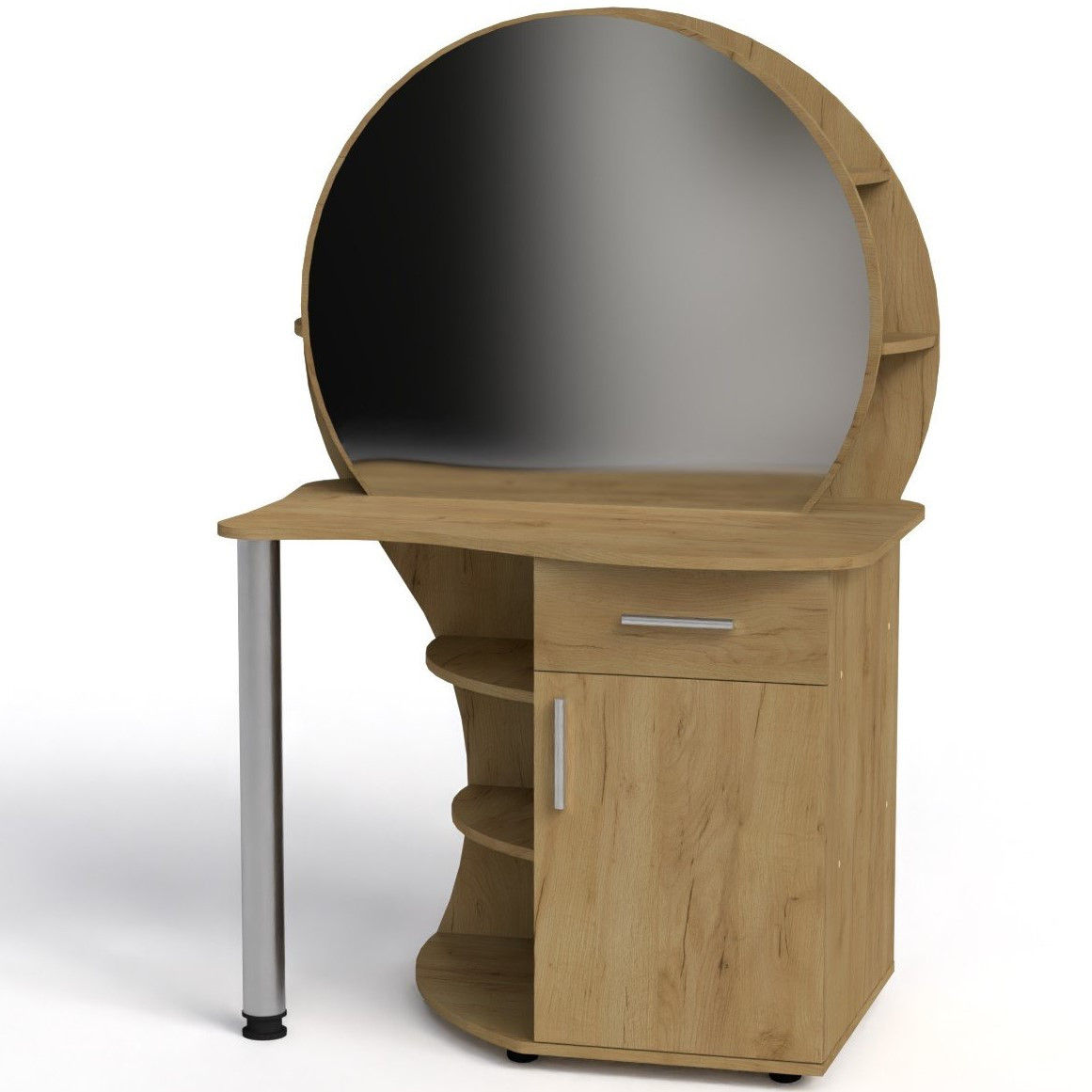 Трюмо-3 Дуб крафт золотий Компаніт (96х60х143 см), фото 1