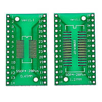 Плата-перехідник SO28/SSOP28 на DIP