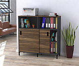 Тумба офісна IdealMebel LS-1200-1200, тумба у вітальню, спальню, офіс, тумба офісна з розсувними фасадами, фото 5
