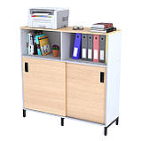 Тумба офісна IdealMebel LS-1200-1200, тумба у вітальню, спальню, офіс, тумба офісна з розсувними фасадами, фото 7