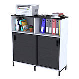 Тумба офісна IdealMebel LS-1200-1200, тумба у вітальню, спальню, офіс, тумба офісна з розсувними фасадами, фото 8