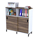 Тумба офісна IdealMebel LS-1200-1200, тумба у вітальню, спальню, офіс, тумба офісна з розсувними фасадами, фото 10