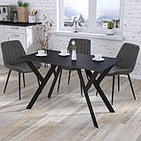 Обідній стіл IdealMebel Ішла 120-65 з прямими кутами, стіл у вітальню, кухню, фото 2