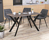 Обідній стіл IdealMebel Ішла 120-65 з прямими кутами, стіл у вітальню, кухню, фото 3