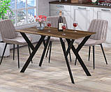 Обідній стіл IdealMebel Ішла 120-65 з прямими кутами, стіл у вітальню, кухню, фото 4