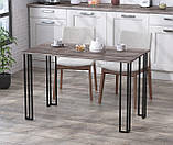 Обідній стіл IdealMebel Сквер 120-65 з прямими кутами, стіл у вітальню, кухню, фото 3