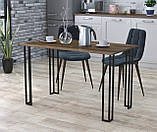 Обідній стіл IdealMebel Сквер 120-65 з прямими кутами, стіл у вітальню, кухню, фото 4
