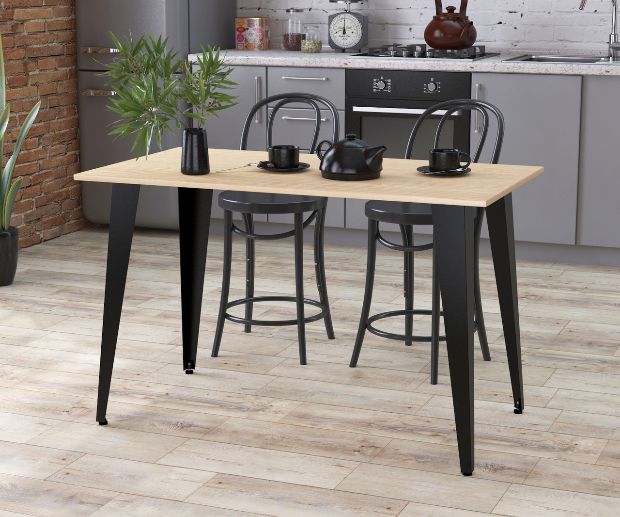 Обідній стіл IdealMebel Лінда 120-65 з прямими кутами, стіл у вітальню, кухню, фото 1