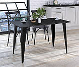 Обідній стіл IdealMebel Лінда 120-65 з прямими кутами, стіл у вітальню, кухню, фото 2