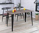 Обідній стіл IdealMebel Лінда 120-65 з прямими кутами, стіл у вітальню, кухню, фото 3