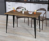 Обідній стіл IdealMebel Лінда 120-65 з прямими кутами, стіл у вітальню, кухню, фото 4