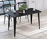 Обідній стіл IdealMebel Лінда 120-65 з закругленими кутами, стіл у вітальню, кухню, фото 3