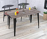 Обідній стіл IdealMebel Лінда 120-65 з закругленими кутами, стіл у вітальню, кухню, фото 4