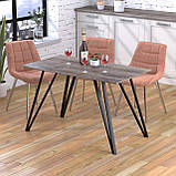 Обідній стіл IdealMebel Ліма 120-65 з прямими кутами, стіл у вітальню, кухню, фото 3