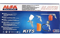 Набір пневмоінструментів AL-FA ALATK5 для компресора 5 шт