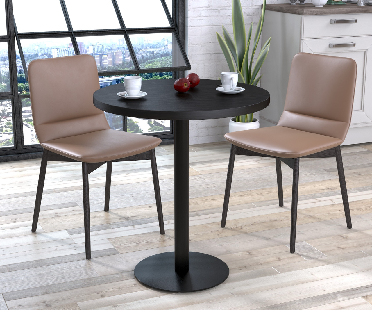Обідній круглий стіл IdealMebel BS-450-700, стіл у вітальню, кухню, круглий столик, фото 1