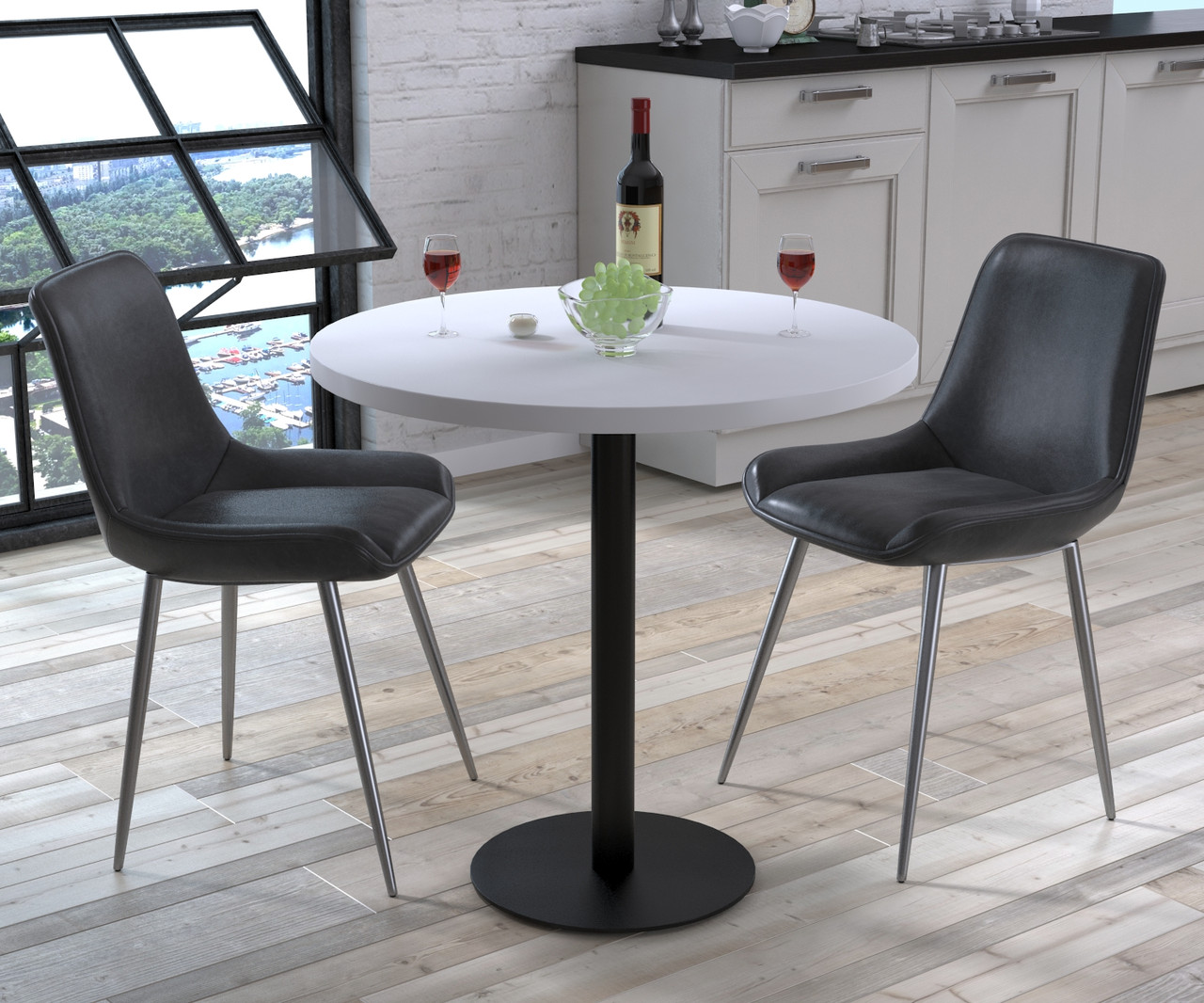 Обідній круглий стіл IdealMebel BS-450-800, стіл у вітальню, кухню, круглий столик, фото 1