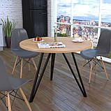 Опора для столу IdealMebel Ліма, металева опора для офісного, обіднього столу, опора для столу loft, фото 3