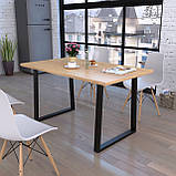 Опора для столу IdealMebel Титан, металева опора для офісного, обіднього столу, опора для столу loft, фото 4