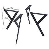 Опора для столу IdealMebel Ішла, металева опора для офісного, обіднього столу, опора для столу loft, фото 2