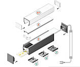 Алюмінієвий профіль для світлодіодної стрічки 23х25, фото 5