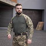 Військовий костюм Hawk Tornado (сорочка Ubacs(Убакс) з налокітниками+штани з наколінниками) піксель Rip-Stop, фото 8