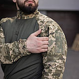 Військовий костюм Hawk Tornado (сорочка Ubacs(Убакс) з налокітниками+штани з наколінниками) піксель Rip-Stop, фото 5
