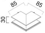 З'єднувач накладної стеля-стіна зовнішній IN LINE CORNER, фото 2