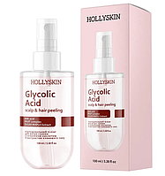 Отшелушивающий пилинг для кожи головы с гликолевой кислотой и экстрактом кленового сока HOLLYSKIN, 100 мл
