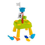 Набір для гри з піском (столик, формочки, лопатка, граблі) 979 С, фото 3