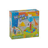 Набір для гри з піском (столик, формочки, лопатка, граблі) 979 С, фото 4