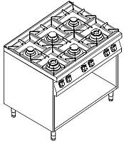 Плита газовая Kogast PST69/P