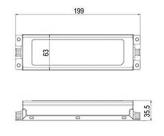 Блок живлення 96W, L199mm, W35mm, H63mm